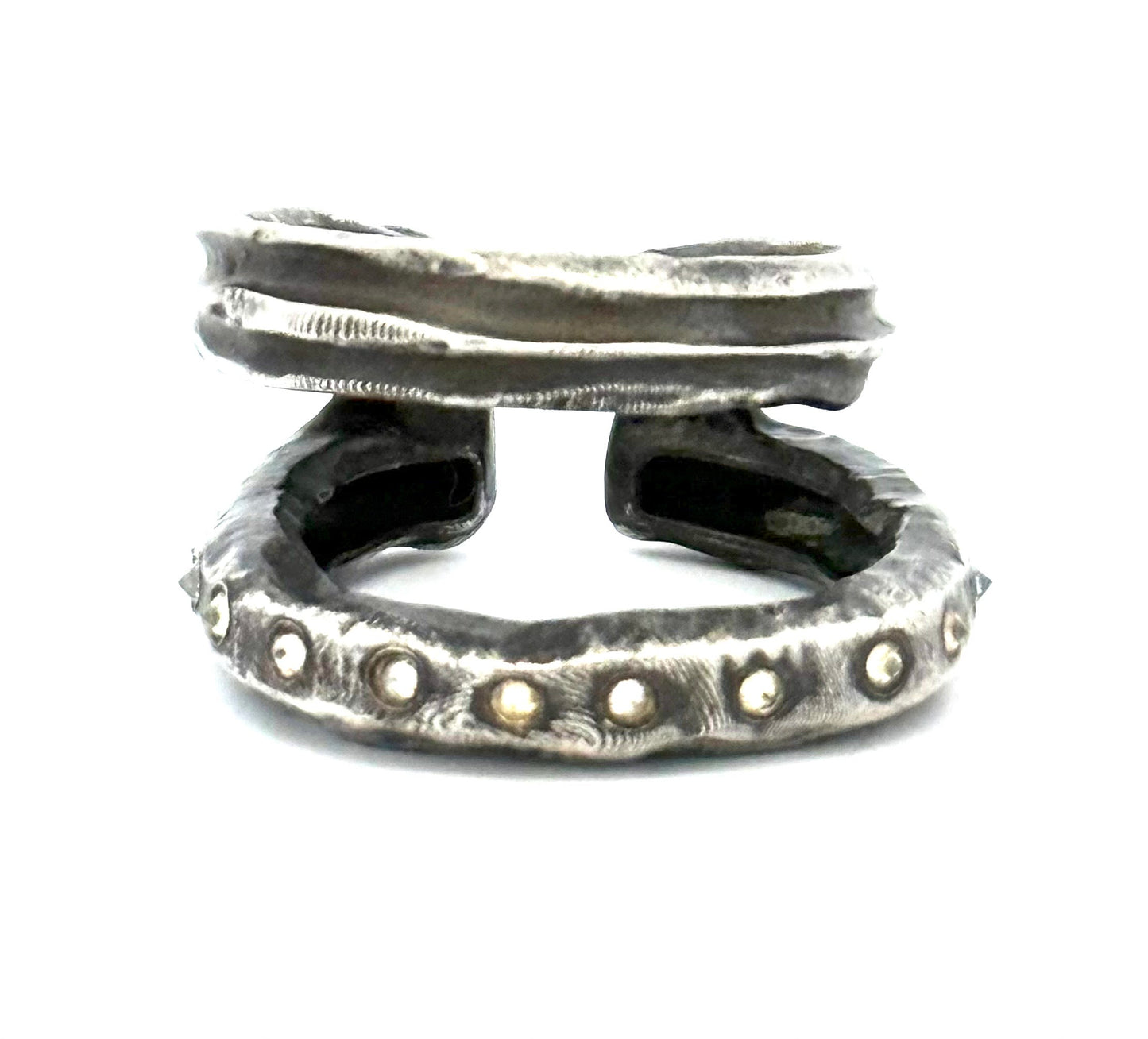 Object B - FANCY NATURAL ROUND DIAMOND DOUBLE CUFF LARGE