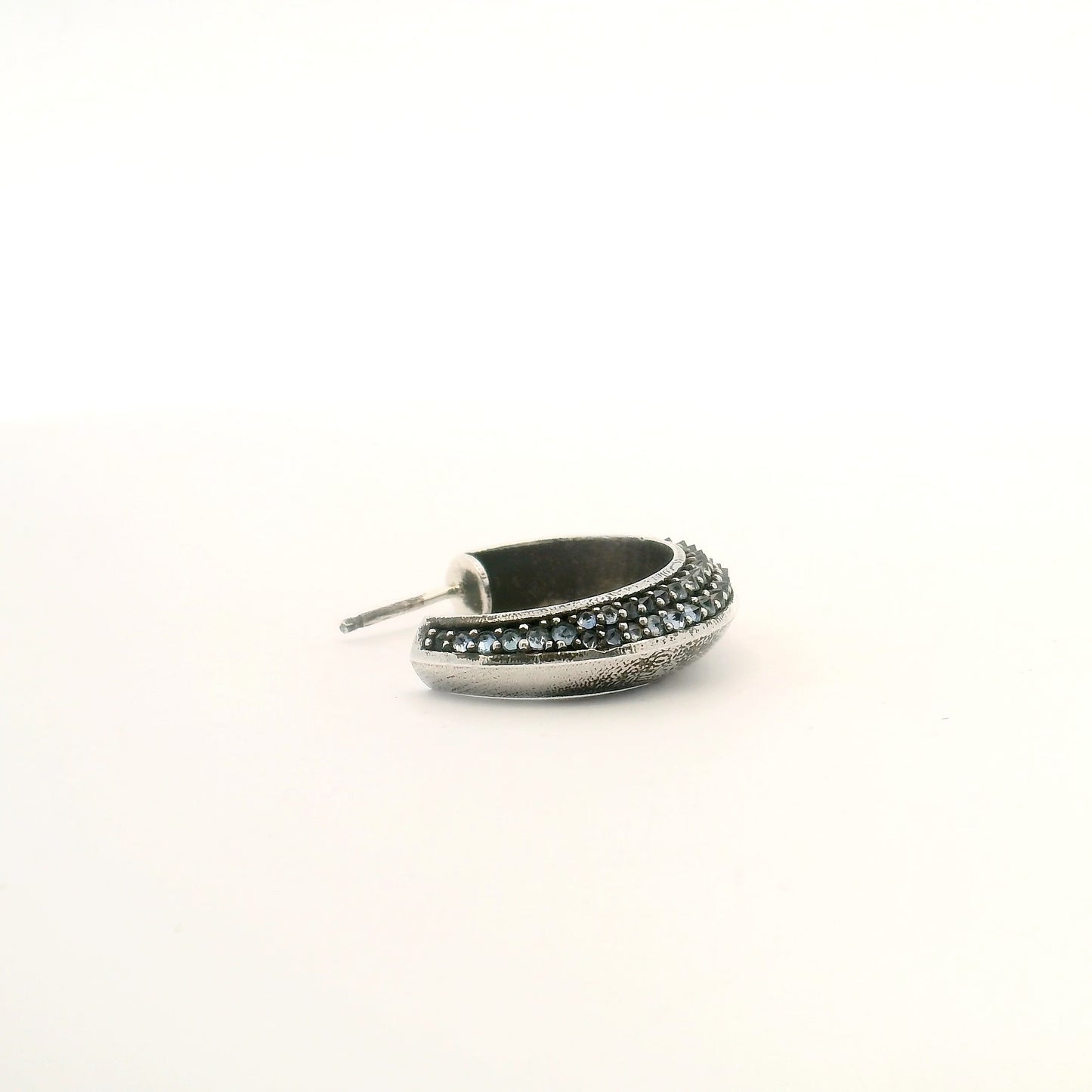Object B -  BLUE SAPPHIRE PIERCED EARRING SMALL
