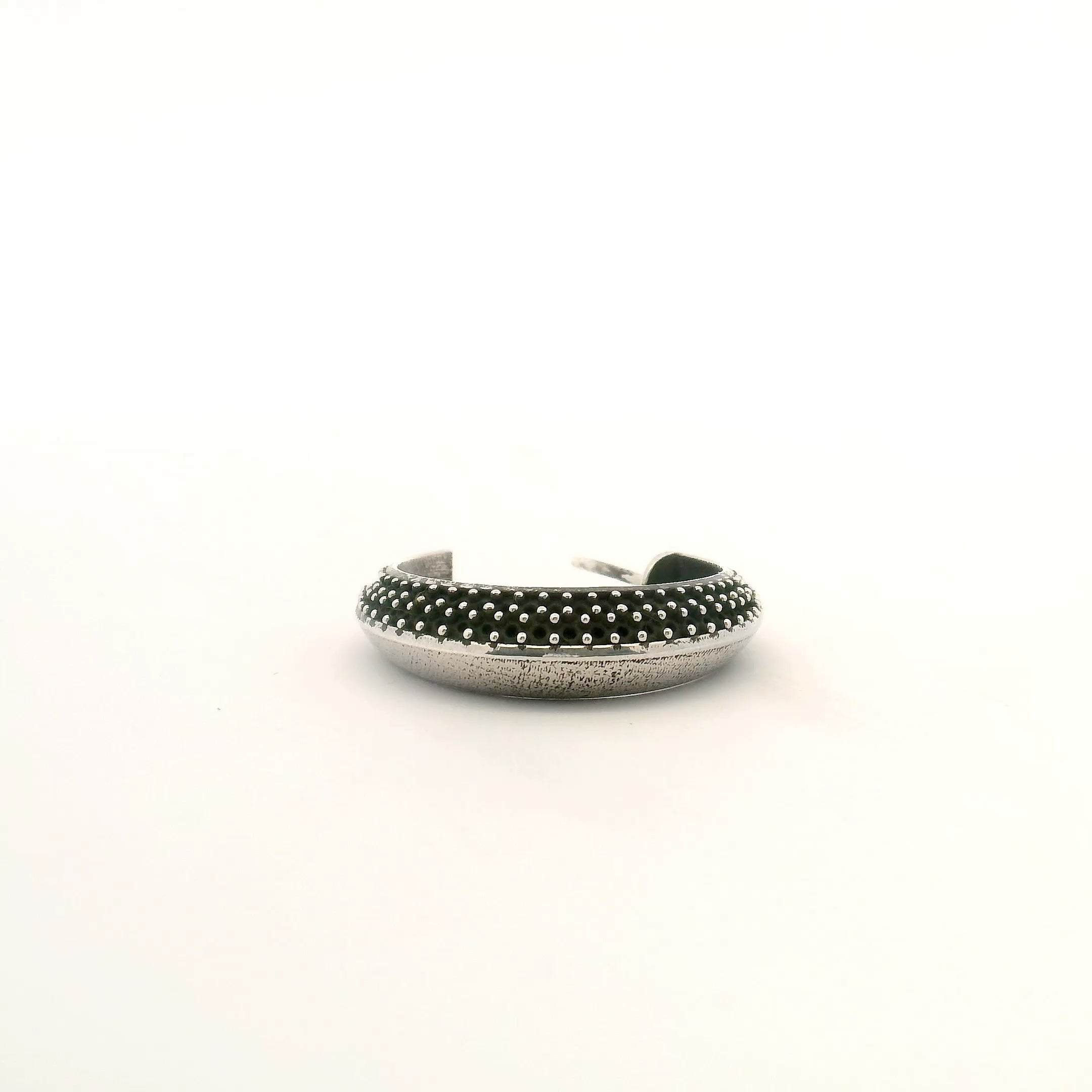 Object B -  J PIERCED EARRING LARGE