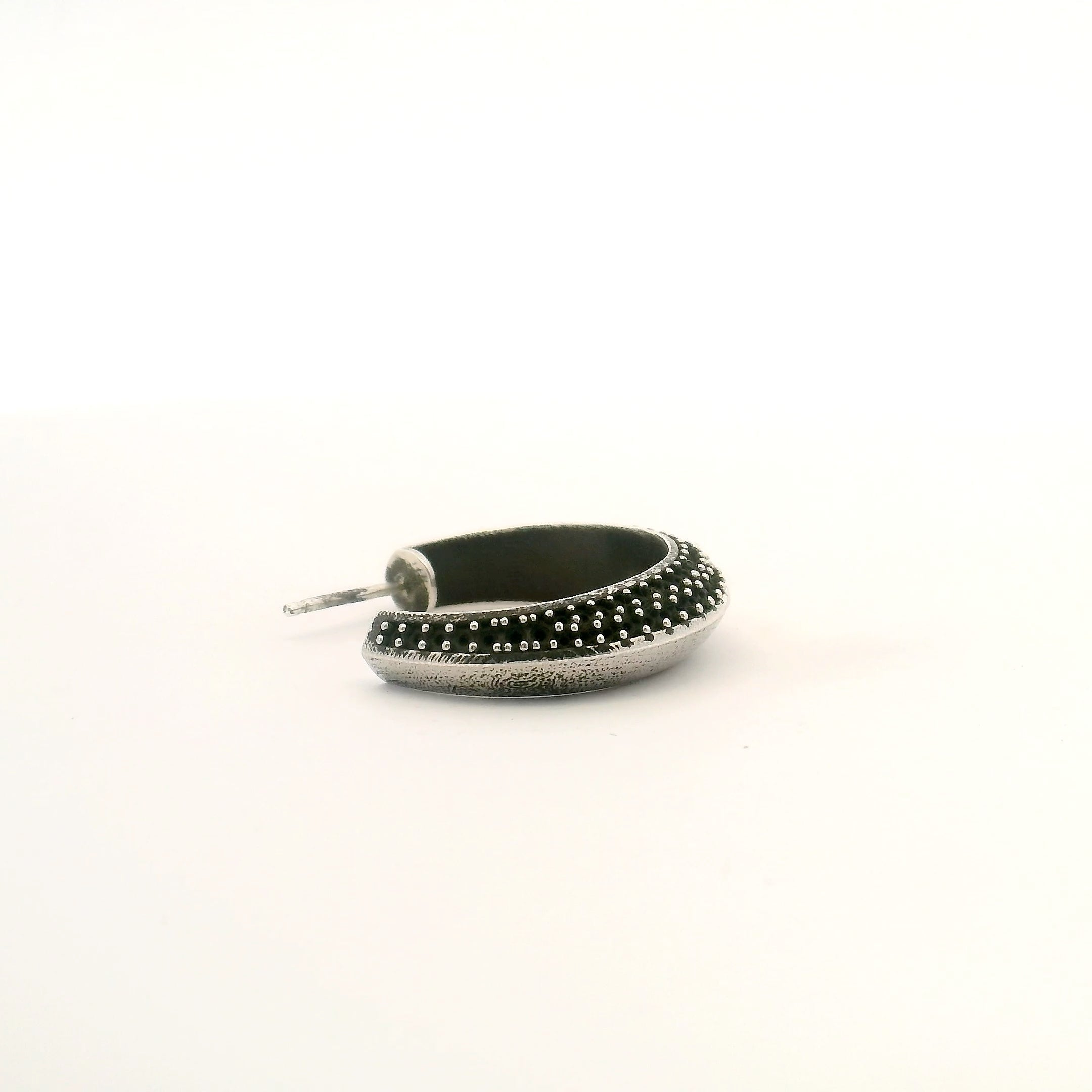 Object B -  J PIERCED EARRING LARGE