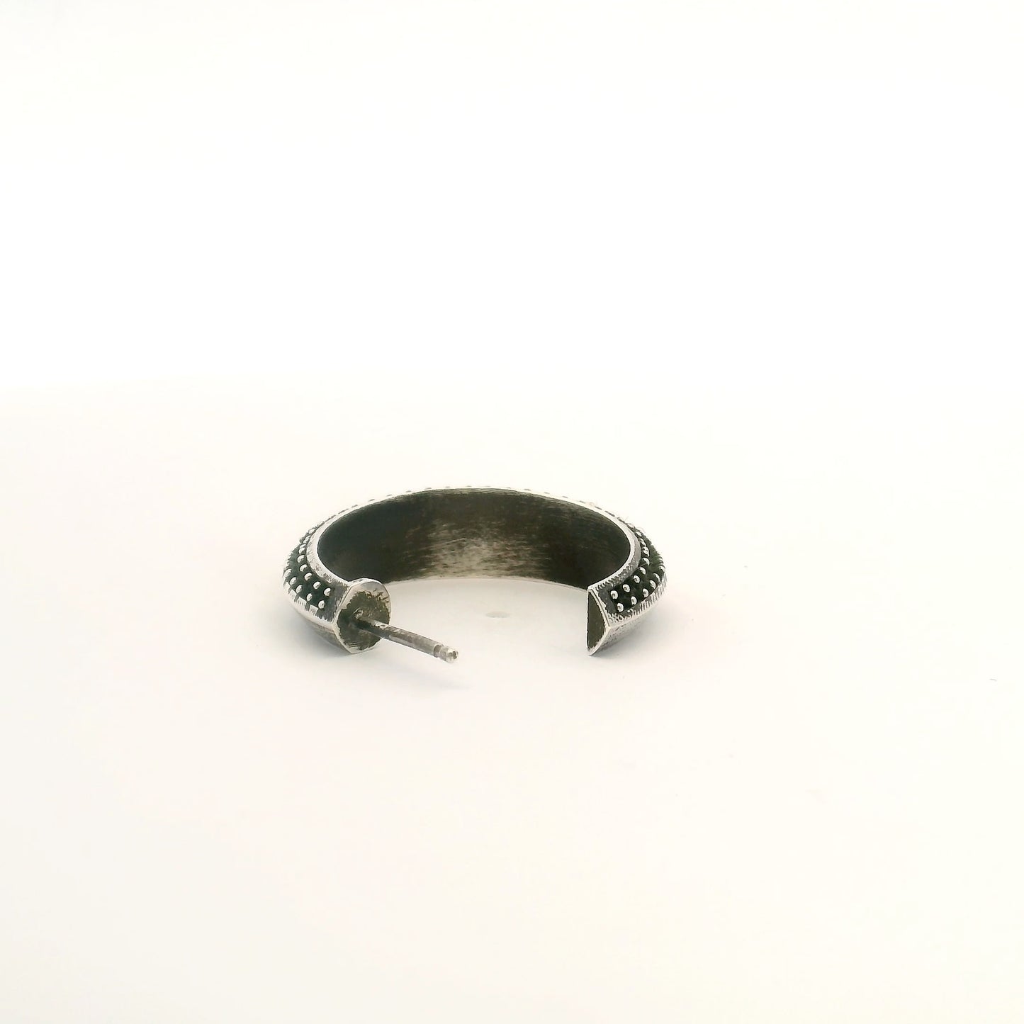 Object B -  J PIERCED EARRING LARGE