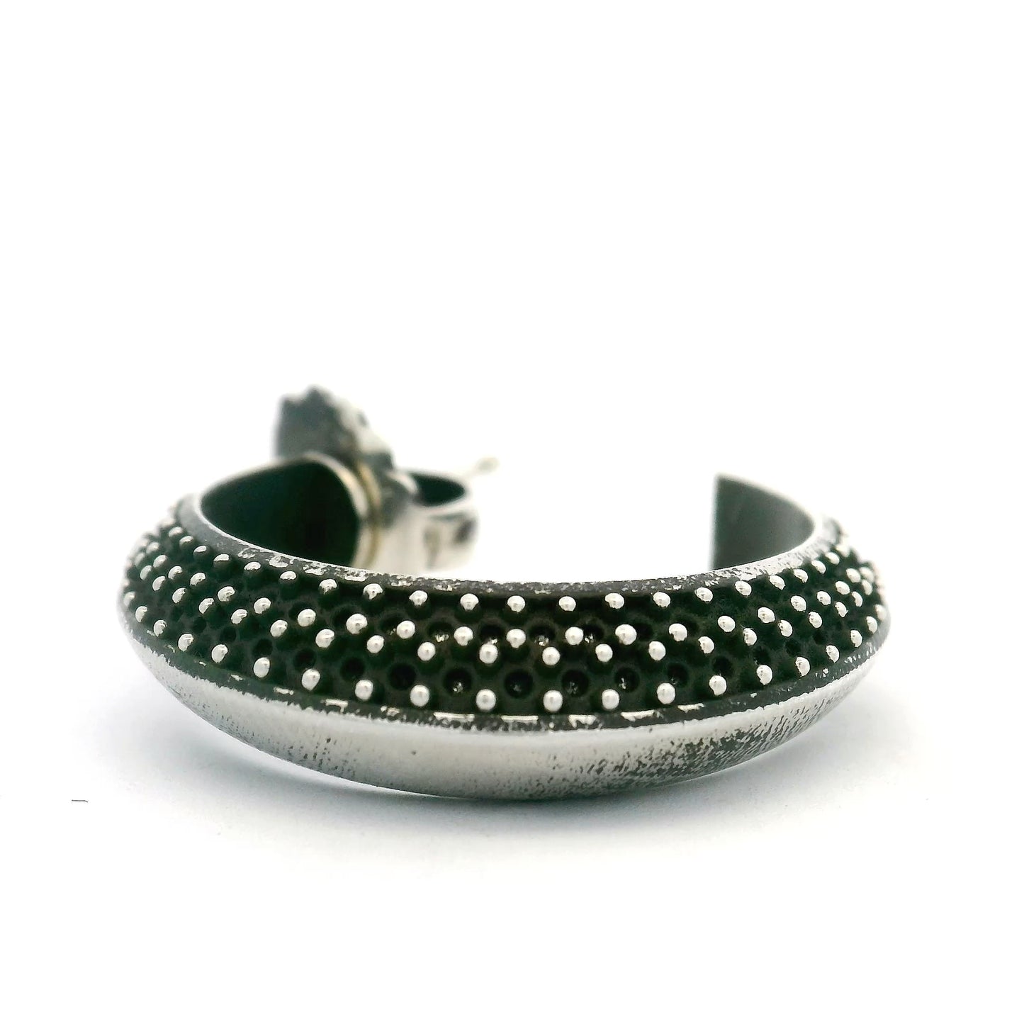 Object B -  J PIERCED EARRING LARGE