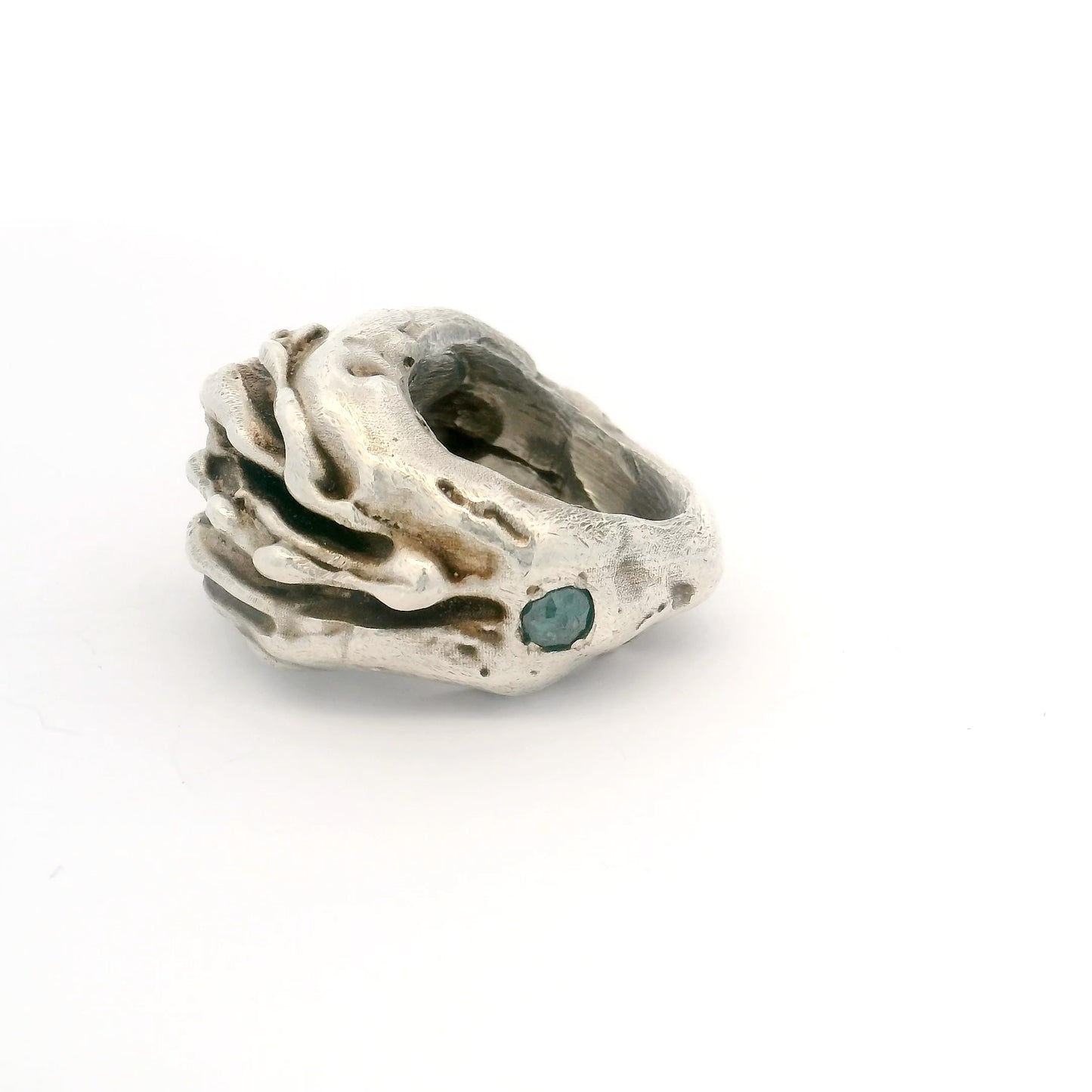 Object B Ring 005 with Diamonds