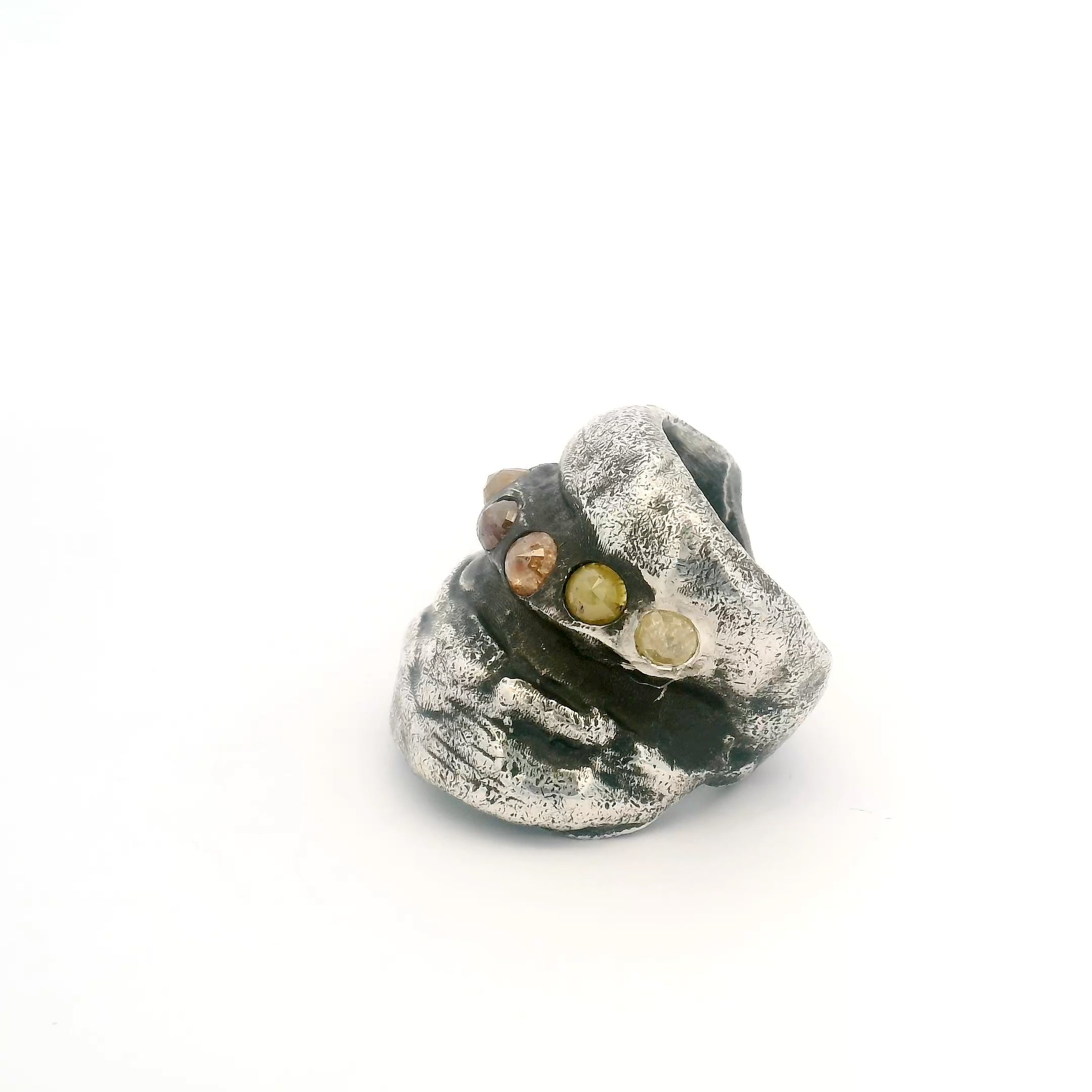 Object B Ring 009 - S925 with Diamonds