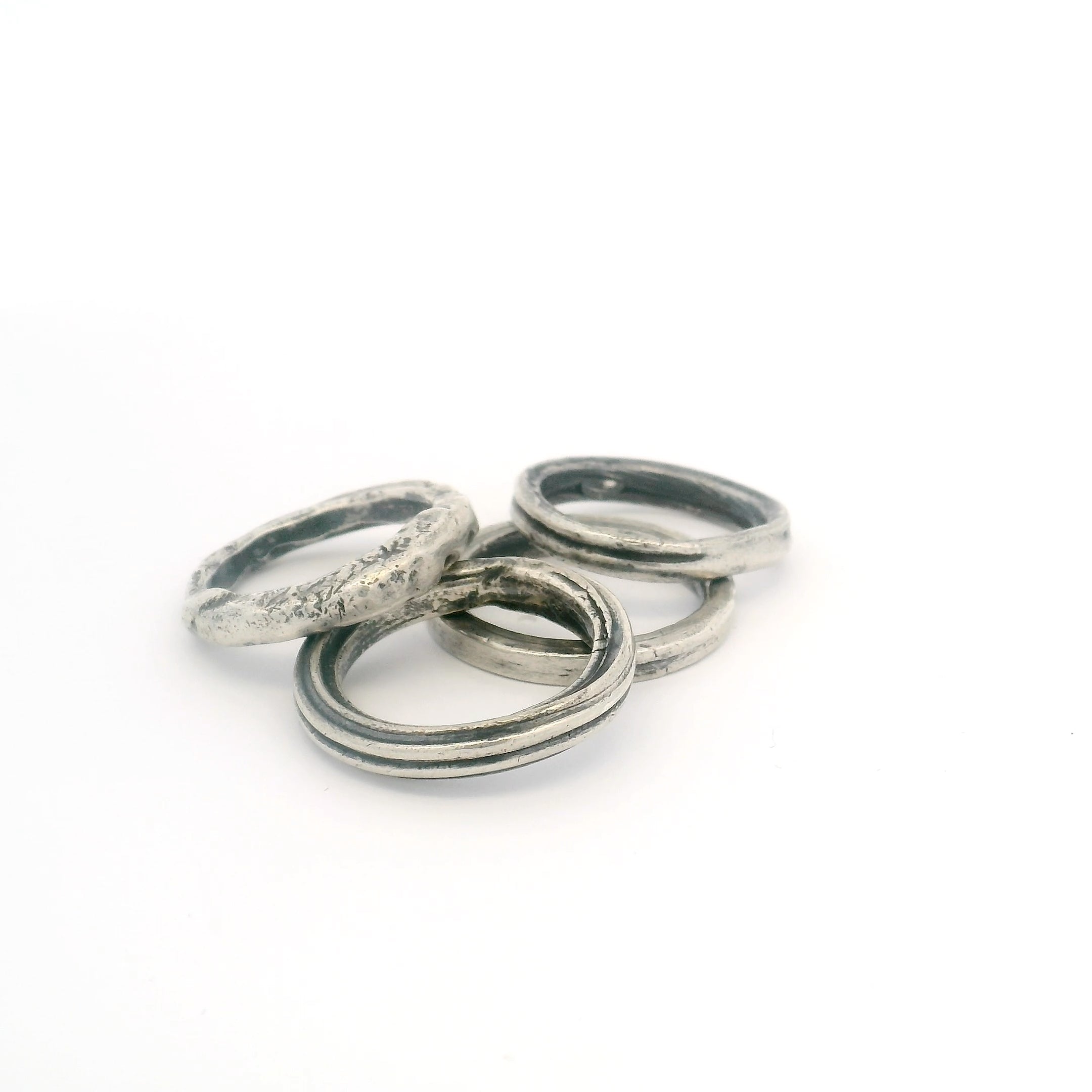 Object B Ring 020 4 PIECE SET - S925